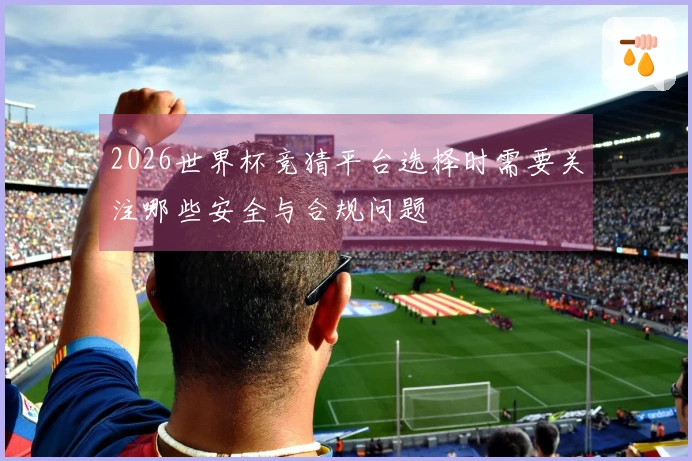 2026世界杯竞猜平台选择时需要关注哪些安全与合规问题